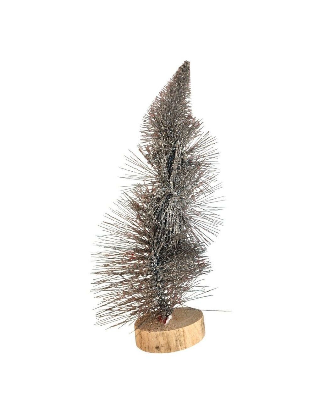 Glitter Bottle Brush Christmas Tree Set 3 Pcs 6 9 Inch - Picture 10 of 10